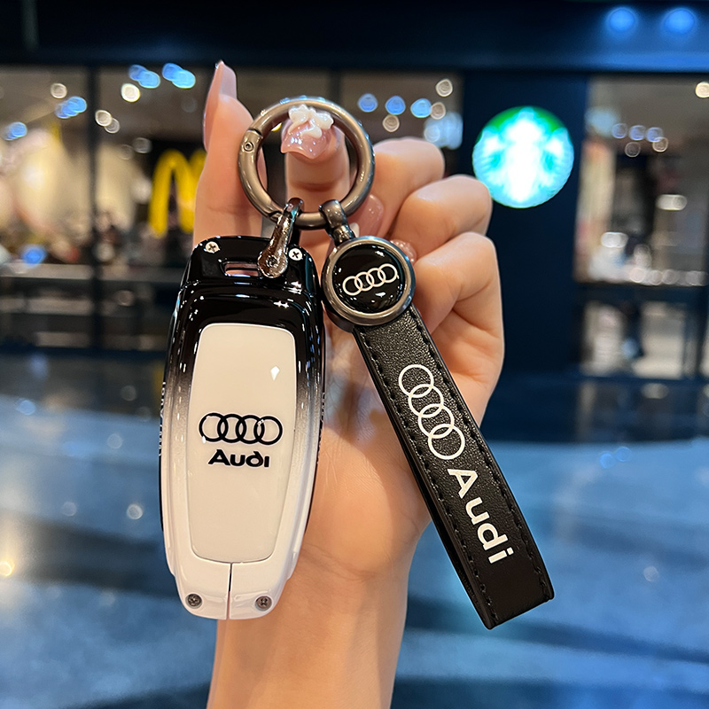 아우디키홀더 차케이스 링 커버 남 Q7 A6LA3L Q4ETRON A8L Q8 Q6 A7 - 상세 이미지 2