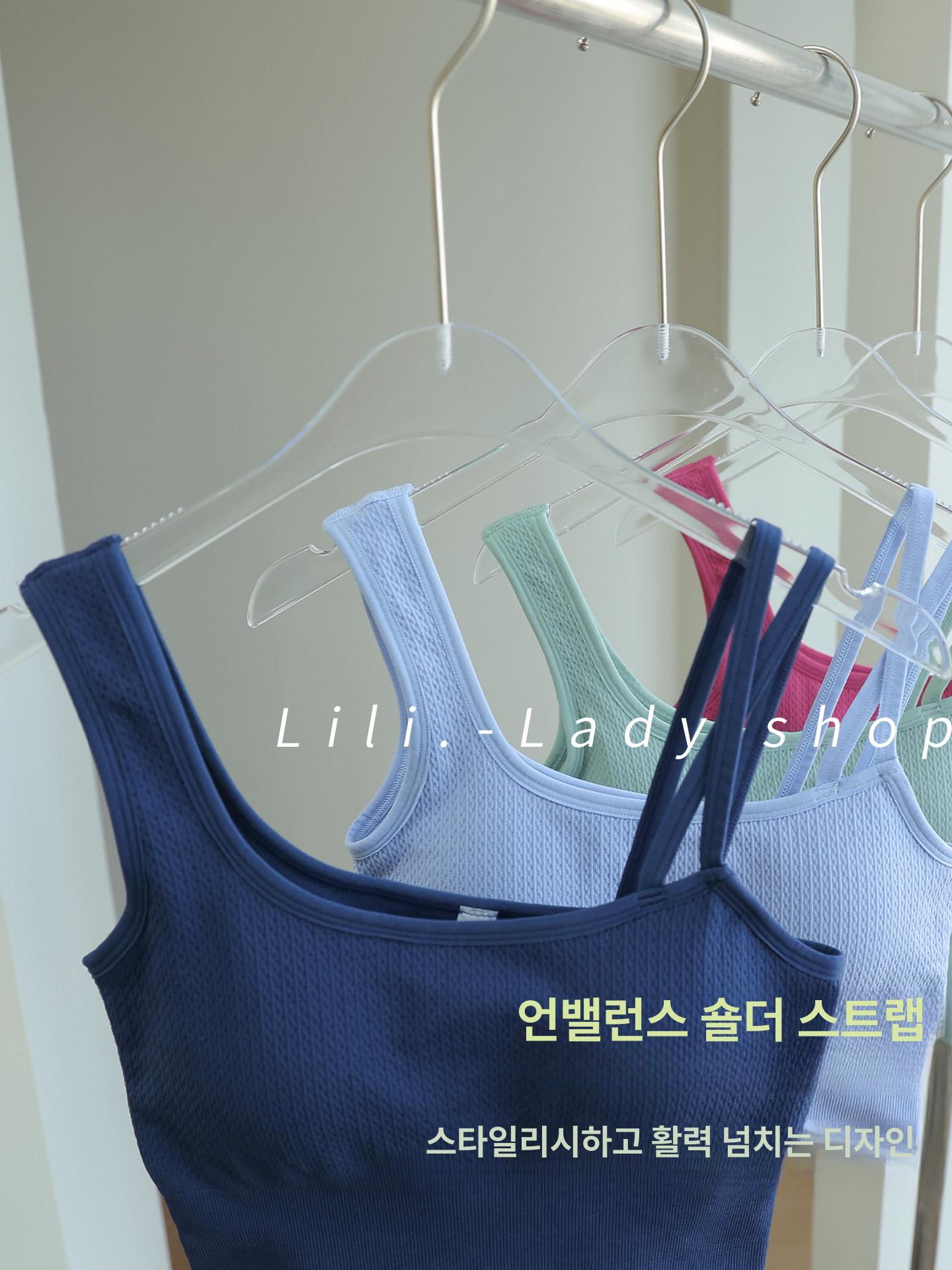 필라테스 나시 브라탑 민소매 요가 홈트 탱크탑 폴웨어 스포츠탑 25 - 상세 이미지 3