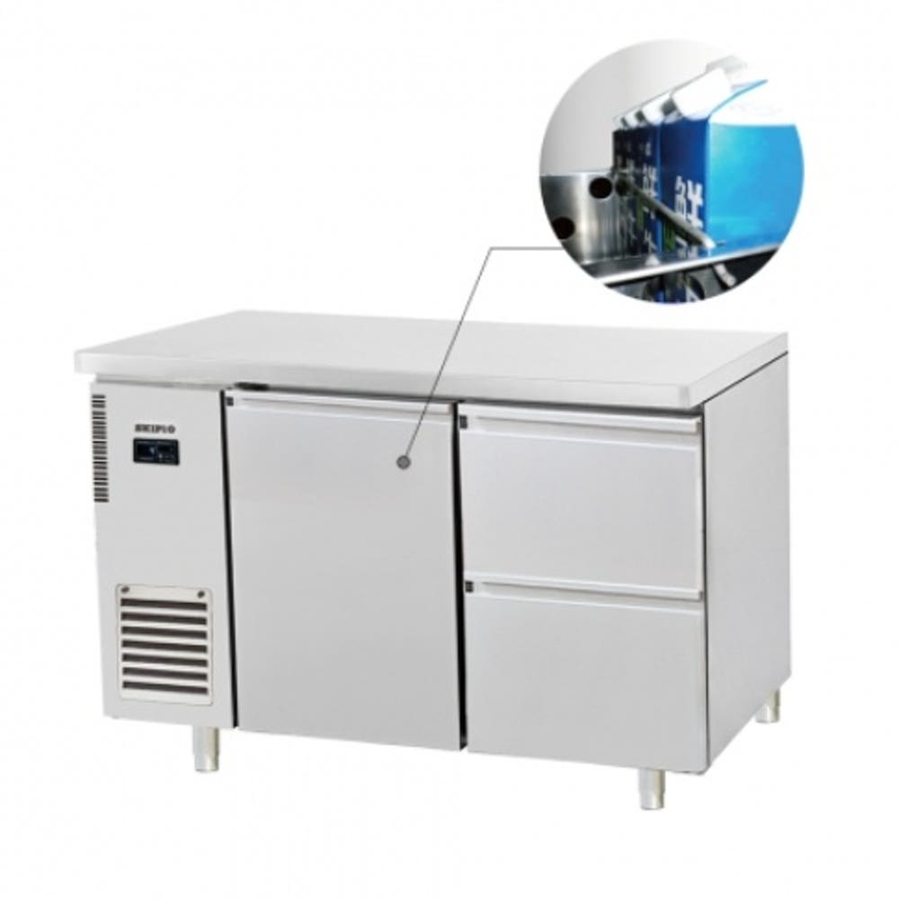 서랍식 테이블 냉장고 카페 베이커리용 업소용 우유 테이블 냉장고 1200 : 신일N위시웨이