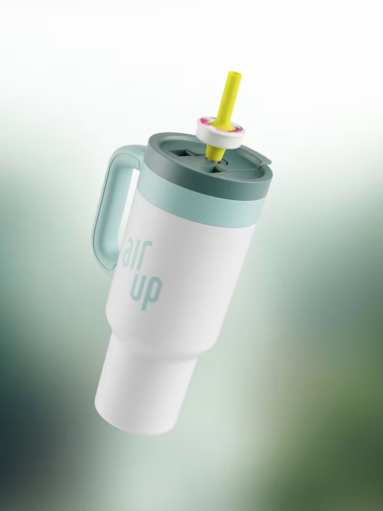 에어업 텀블러 휴대용물병 팟 3개입 포함 890ml, 화이트 스피어민트 - 상품 이미지