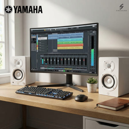 야마하 YAMAHA HS3 스튜디오 모니터스피커 1조 PC 게이밍 레코딩 화이트