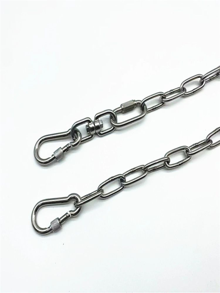 체인 쇠사슬 진돗개 쇠줄 농촌 쇠목줄 중형견 2mm 체인 (5kg 이하 중형견) 1m - 상세 이미지 3