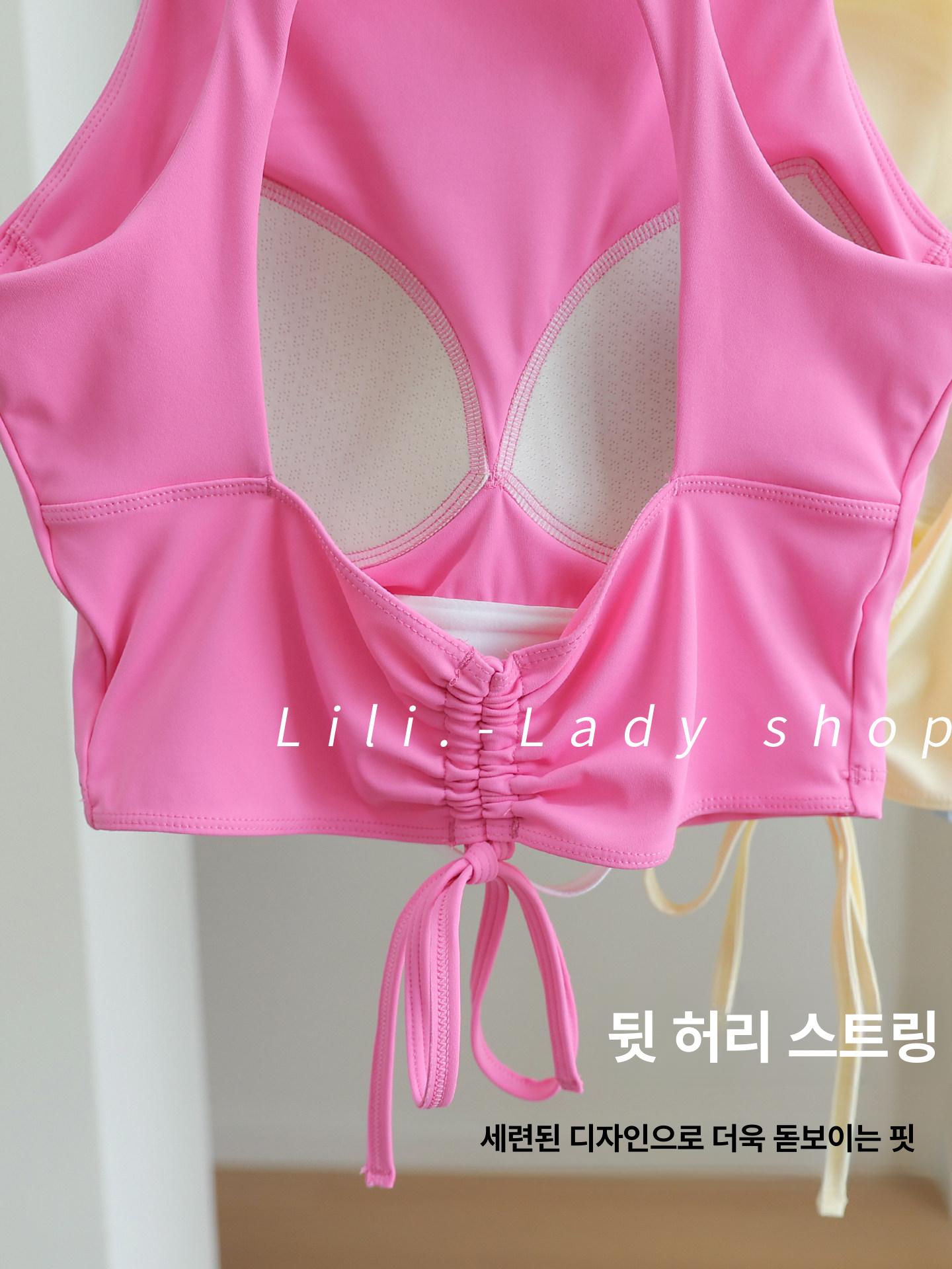 필라테스 나시 브라탑 민소매 요가 홈트 탱크탑 폴웨어 스포츠탑 10 - 상세 이미지 5