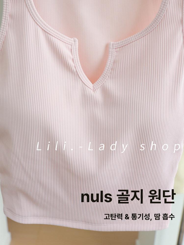 필라테스 나시 브라탑 민소매 요가 홈트 탱크탑 폴웨어 스포츠탑 07 - 상세 이미지 5