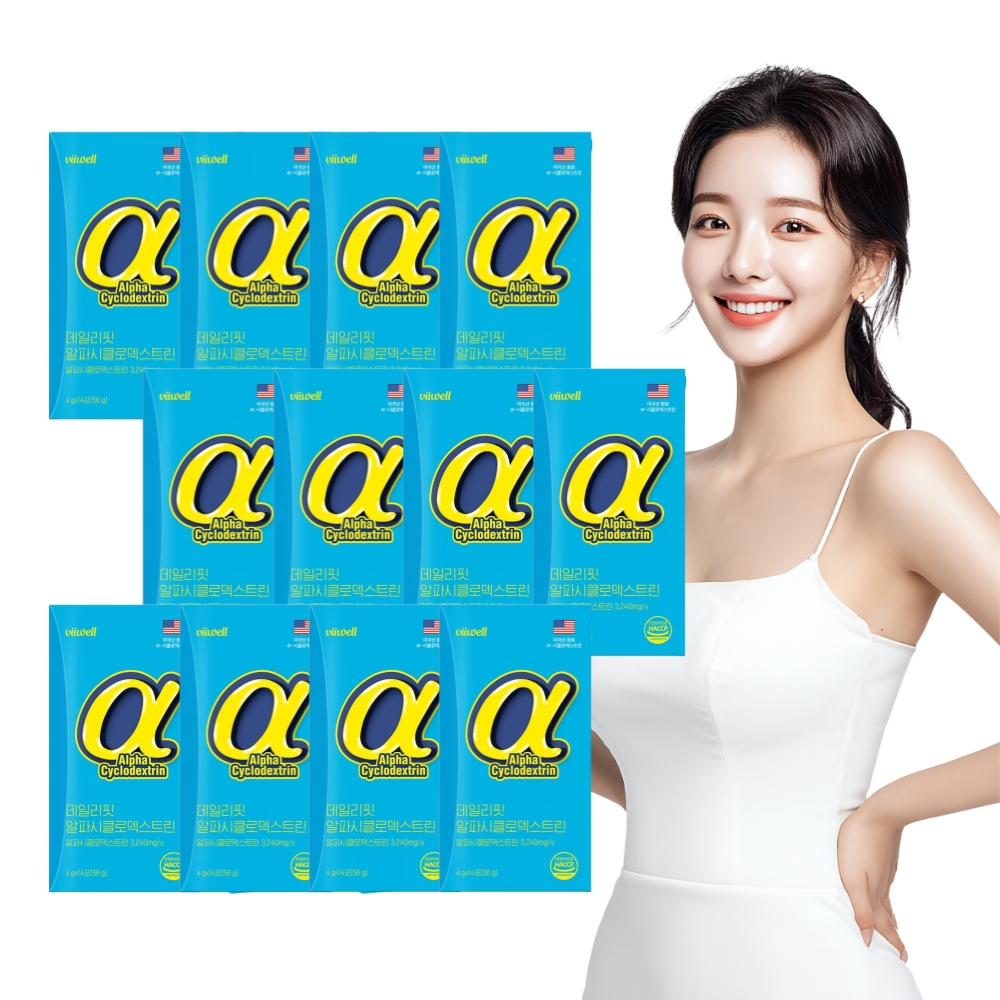 알파CD 알파시클로덱스트린 알파시디 분말 스틱 14포 12박스 - 상품 이미지