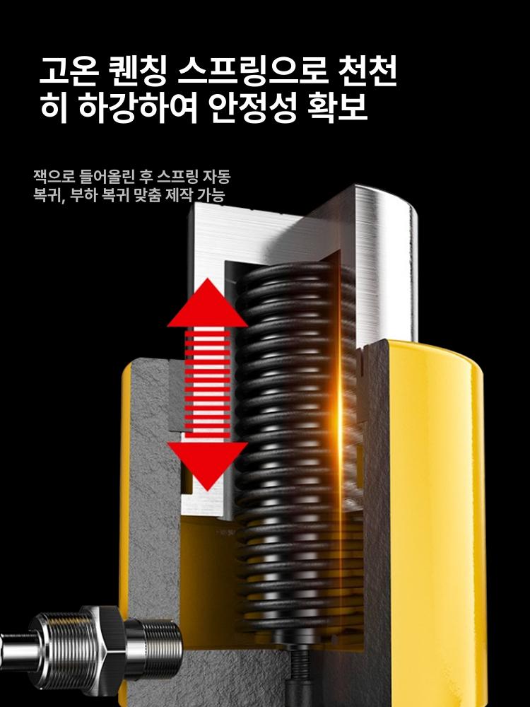 유압 자키 수동 리프터 소형 스트로크 초박형 쟈키 분할 다단형 50t CP700 수동 - 상세 이미지 5