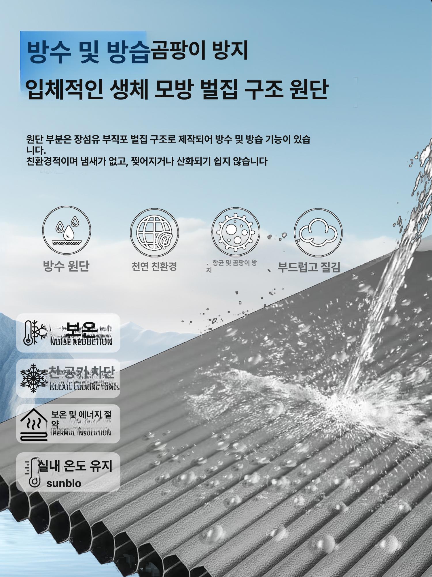 무타공 슬라이딩 도어 벽 손상 없는 설치용 - 상세 이미지 4