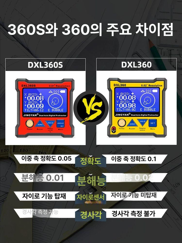 디지털 레벨 측정기 기울기 각도 경사 전자 DXL360 자석 - 상세 이미지 5