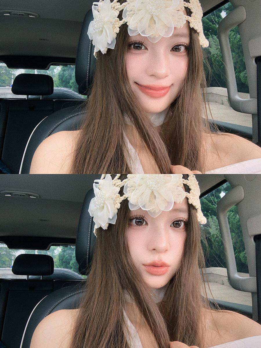 여름 비니 뜨개 펀칭 니트 골무 수면 그물 쿨 손뜨개 남자 여자 얇은 - 상세 이미지 3