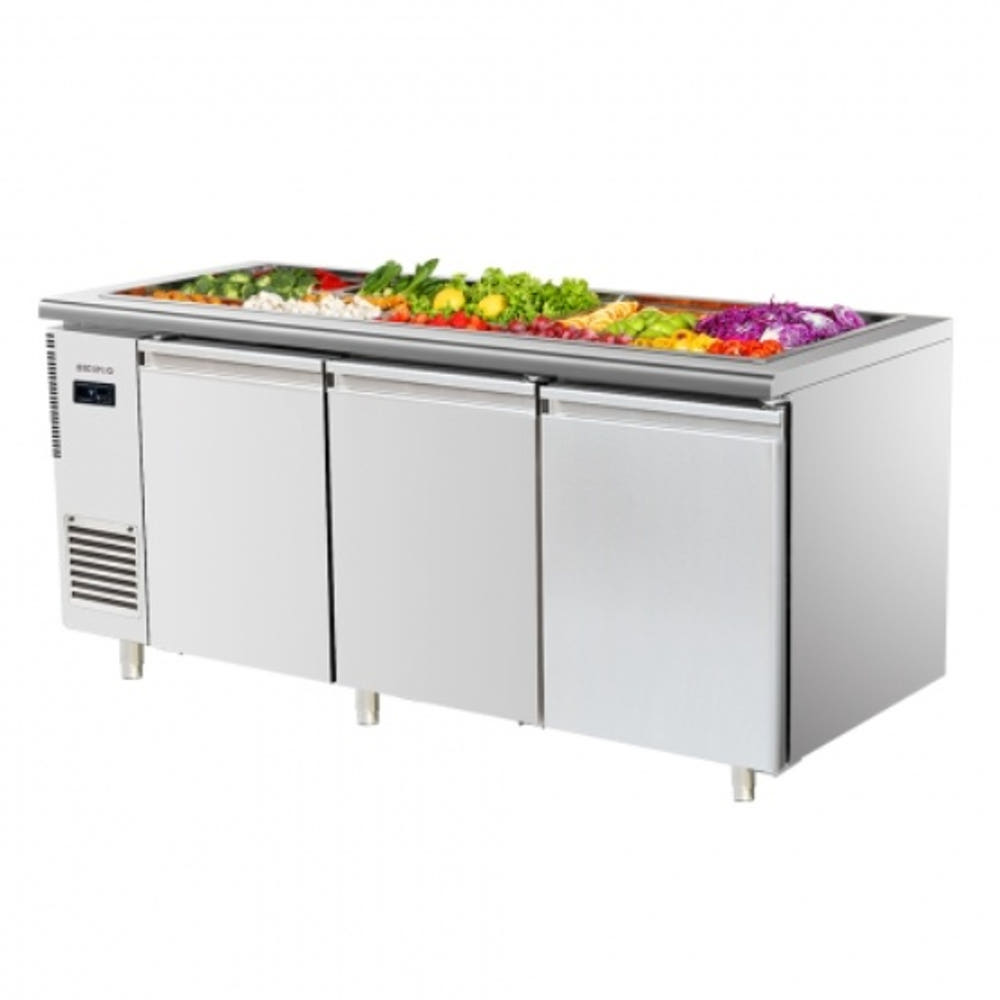 반찬 테이블 냉장고 식당용 부페 업소용냉장고 간냉식 1800 : 신일N위시웨이