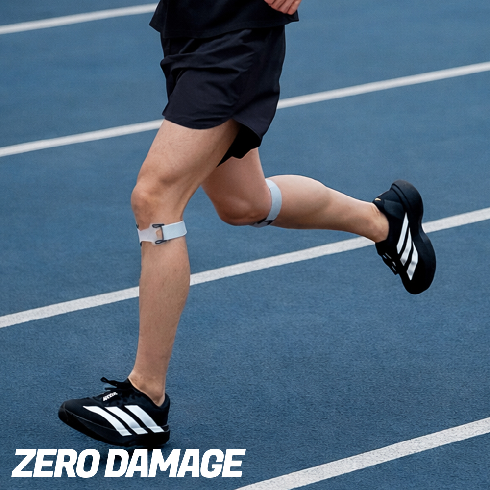 제로데미지 무릎 슬개건 슬개골 보호대 실리콘 무릎밴드 러닝 스쿼트 등산 헬스 1+1 총2개