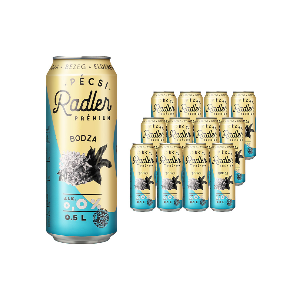 페치 라들러 프리미엄 헝가리 논알콜 비알콜 맥주 (엘더플라워맛) 500ml, 12개 - 상품 이미지