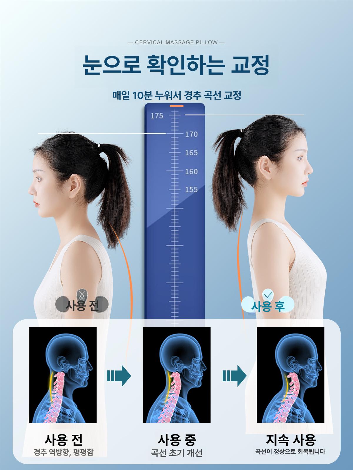 목 어깨 스트레칭 보조기구 넥스트레쳐 자세교정기 - 상세 이미지 3