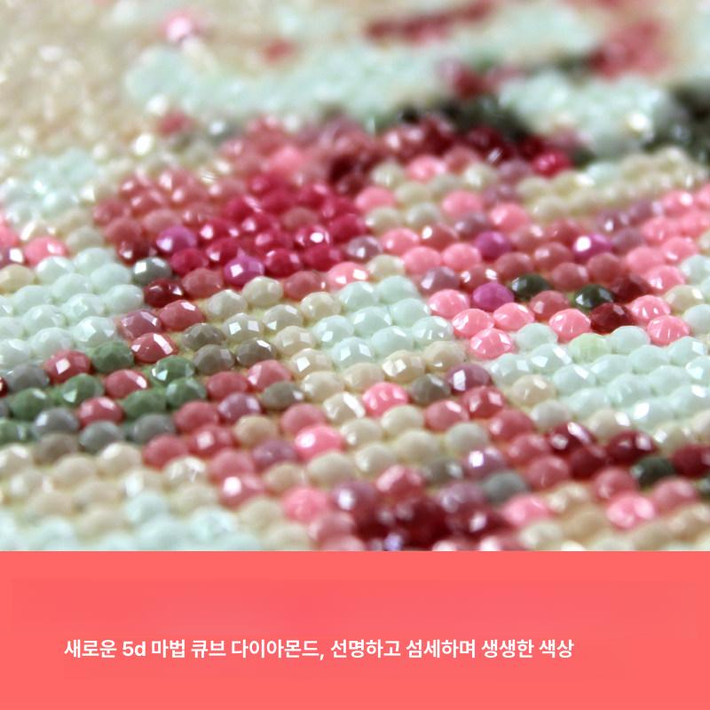 보석십자수 감나무 과일 폭포수 물 생기 재물 건강 행운 풍수 구슬붙이기 - 상세 이미지 4