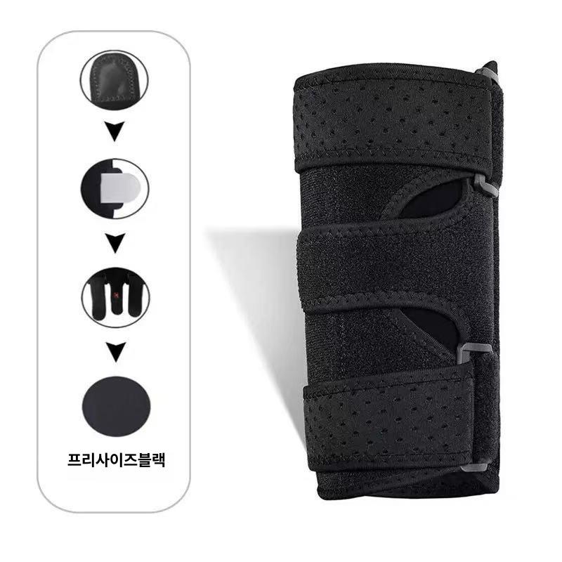 램피 팔꿈치 보호대 척골 신경 큐비탈 터널 증후군 건염 테니스 통증 완화 편안한 밤 수면 검정색, Free 사이즈 1 개 - 상세 이미지 3