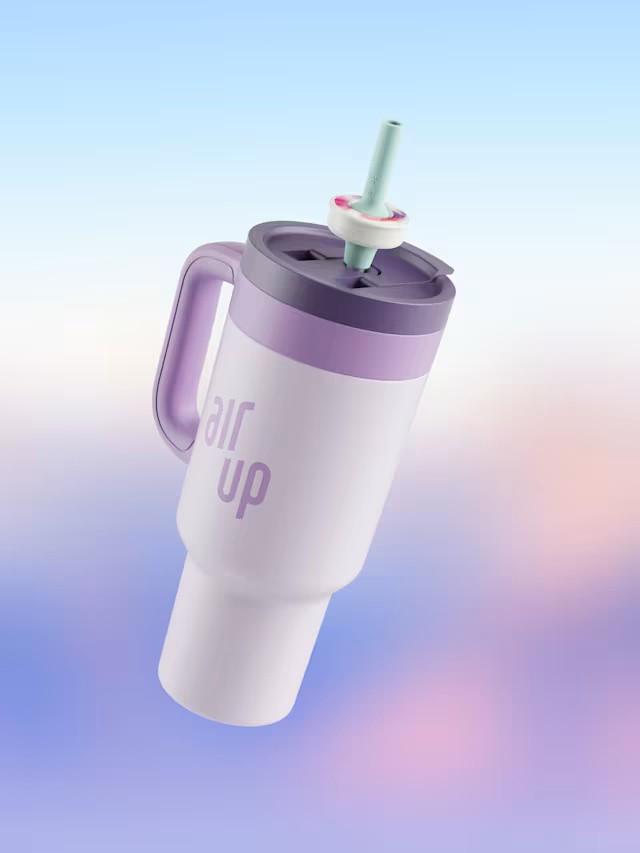 에어업 텀블러 휴대용물병 팟 3개입 포함 1200ml, 소프트 라벤더 - 상품 이미지
