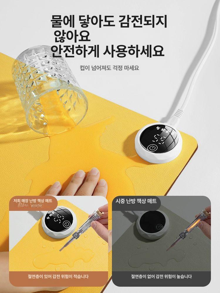 키보드온열매트 책상 매트 온열 테이블 열선 데스크 발열 사무실 장패드 - 상세 이미지 3