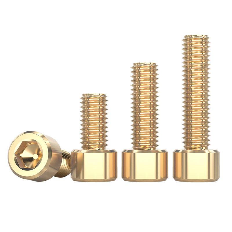 M6 황동 육각렌치 볼트 DIN912 규격 육각 소켓 캡 헤드 정밀 기계 체결용 나사 [구리 재질] M2x4-1 개 - 상세 이미지 5