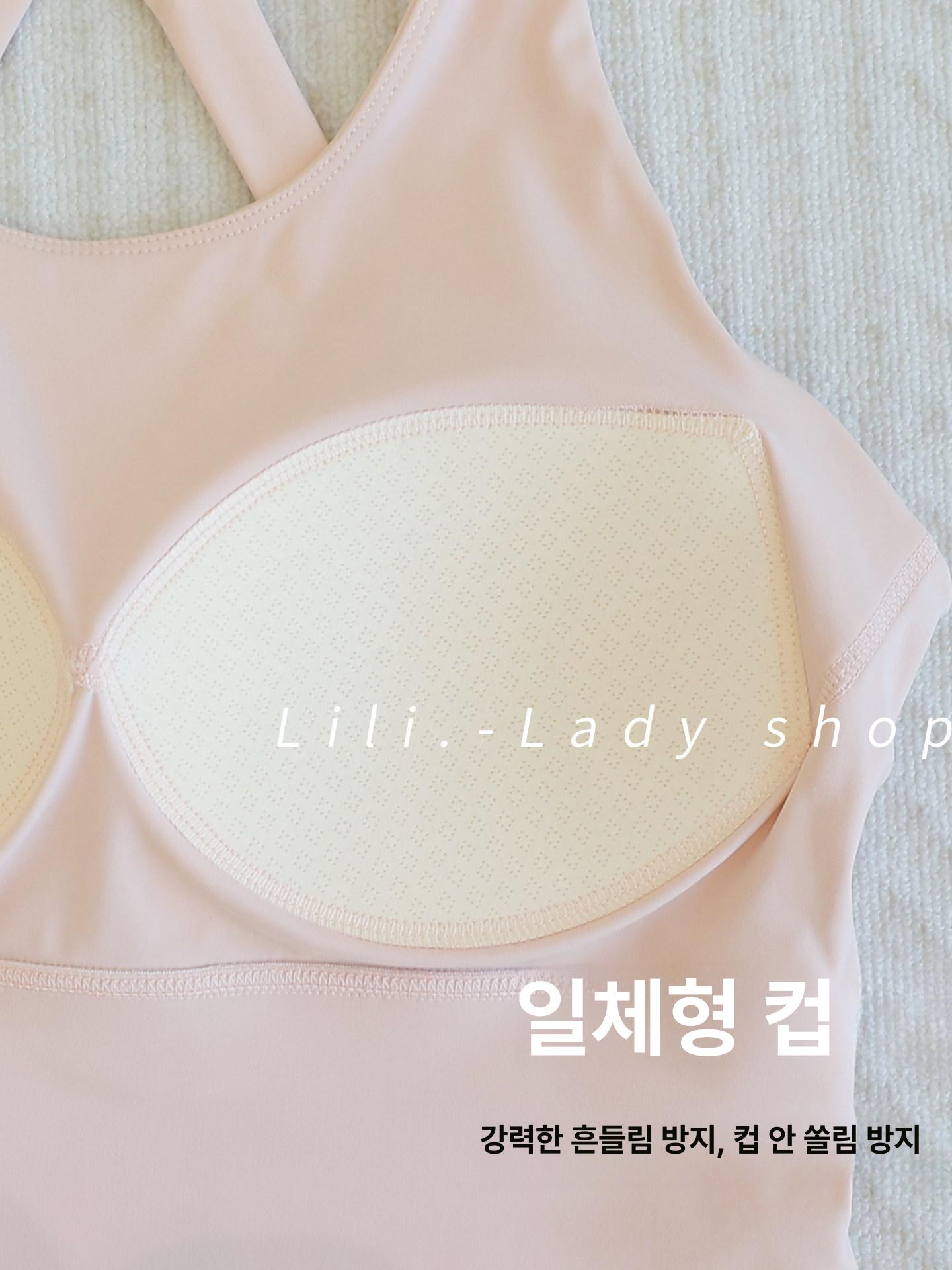 필라테스 나시 브라탑 민소매 요가 홈트 탱크탑 폴웨어 스포츠탑 18 - 상세 이미지 4