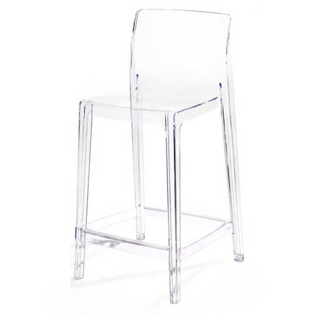 아크릴 투명 의자 아일랜드 카페 인테리어 하이 체어 65cm - 상품 이미지