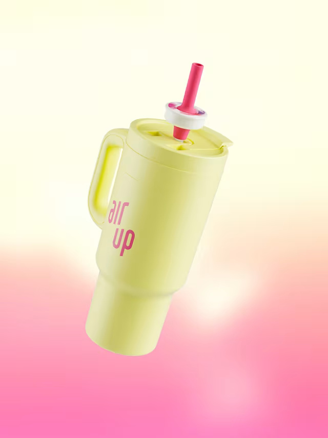 에어업 텀블러 휴대용물병 팟 3개입 포함 890ml, 버터컵 핑크 - 상품 이미지