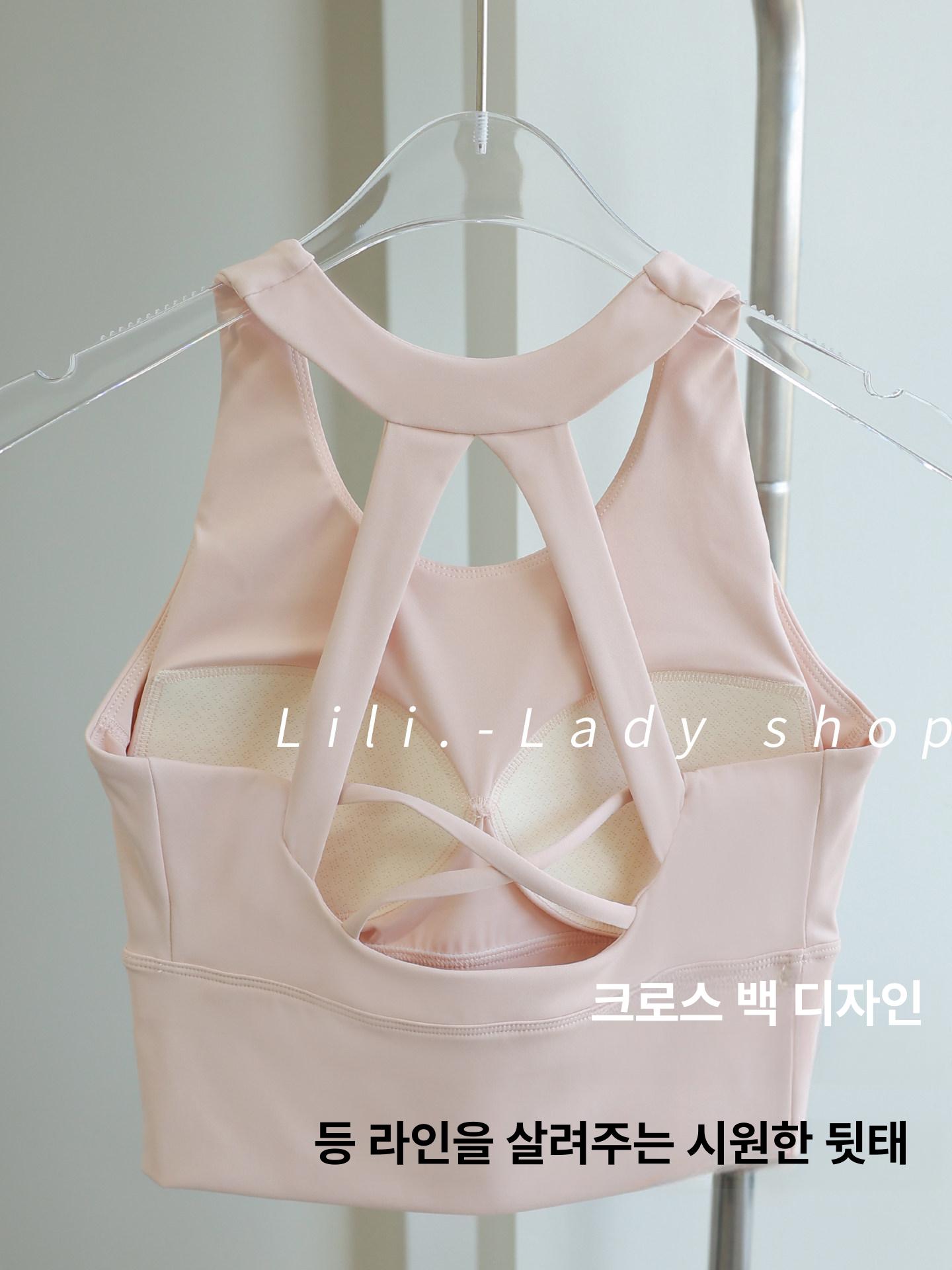 필라테스 나시 브라탑 민소매 요가 홈트 탱크탑 폴웨어 스포츠탑 18 - 상세 이미지 3