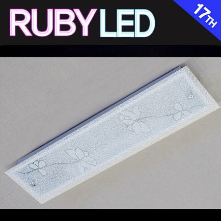 화이브엠텍(주) 마켓다인67 욕실 주방 LED 18W LED방등 백합유리욕실등