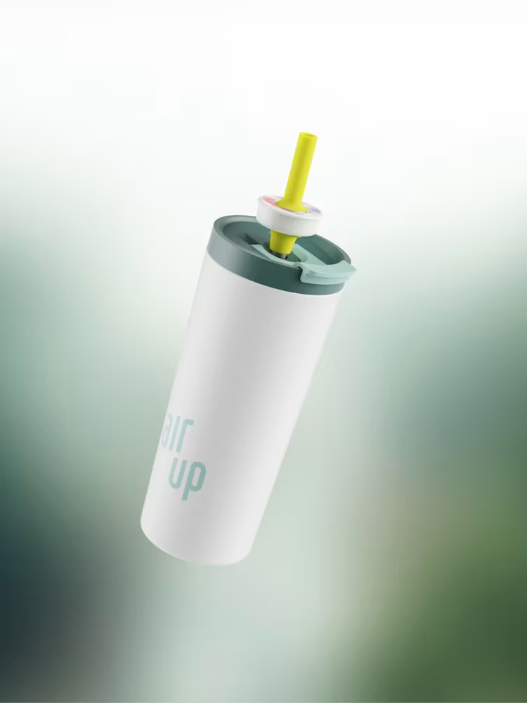 에어업 텀블러 휴대용물병 팟 3개입 포함 890ml, 화이트 스피어민트 - 상세 이미지 4