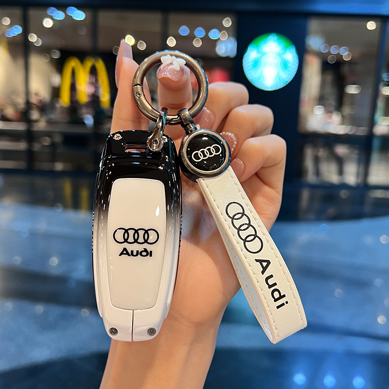 아우디키홀더 차케이스 링 커버 남 Q7 A6LA3L Q4ETRON A8L Q8 Q6 A7 - 상품 이미지