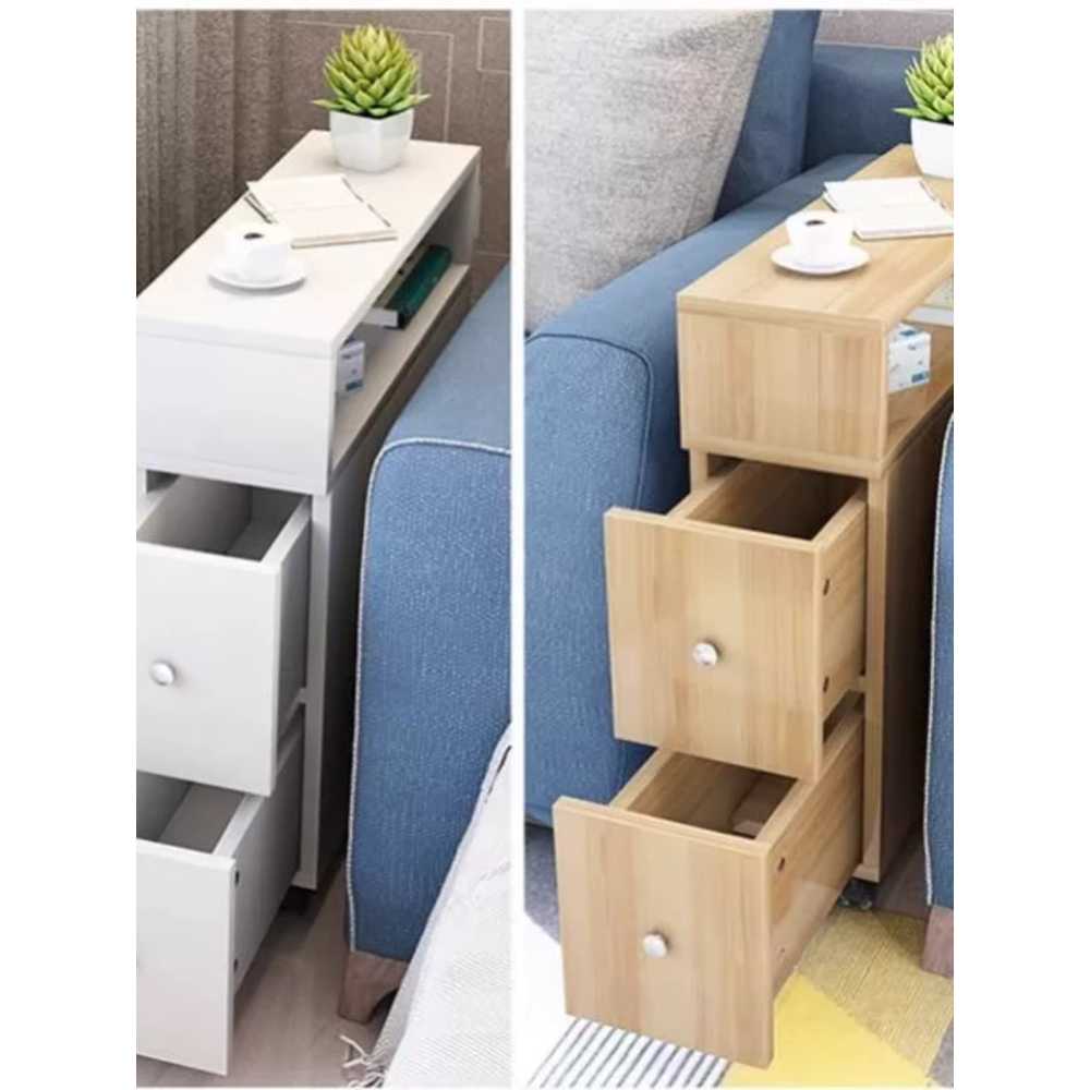 거실 틈새 수납장 소파 침실 옆 서랍형 협탁 테이블 20x60x65 - 상세 이미지 2