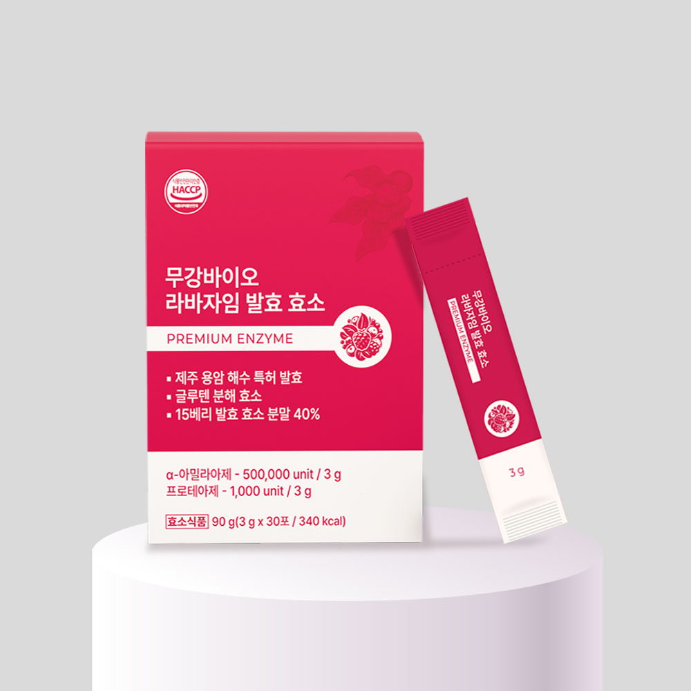 무강바이오 글루텐분해효소 다이어트 라바자임 발효 효소 30포, 1개 - 상품 이미지