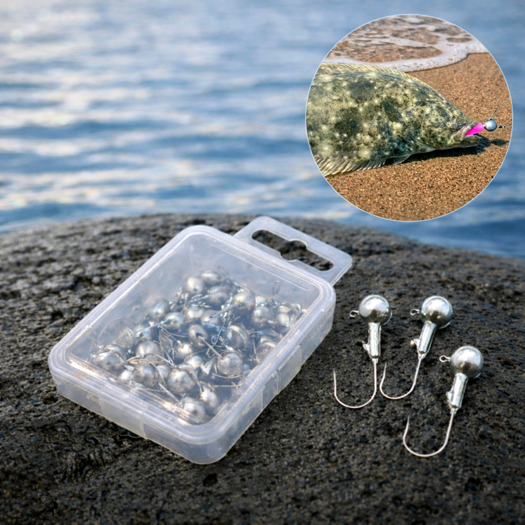 지그헤드 루어 바늘 백니켈 볼락 갈치 농어 쏘가리 아징 낚시 1oz 제품 이미지