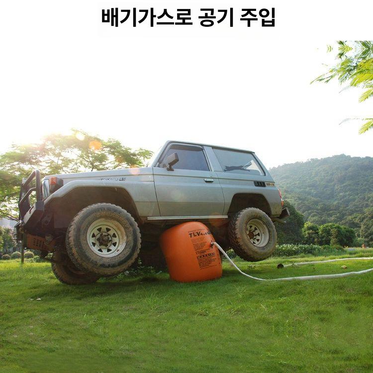 에어튜브 작기 오프로드 리프트 작키 에어잭 자동차 4.3t 테일 에어 펌프 겸용 에어 잭 - 상세 이미지 5