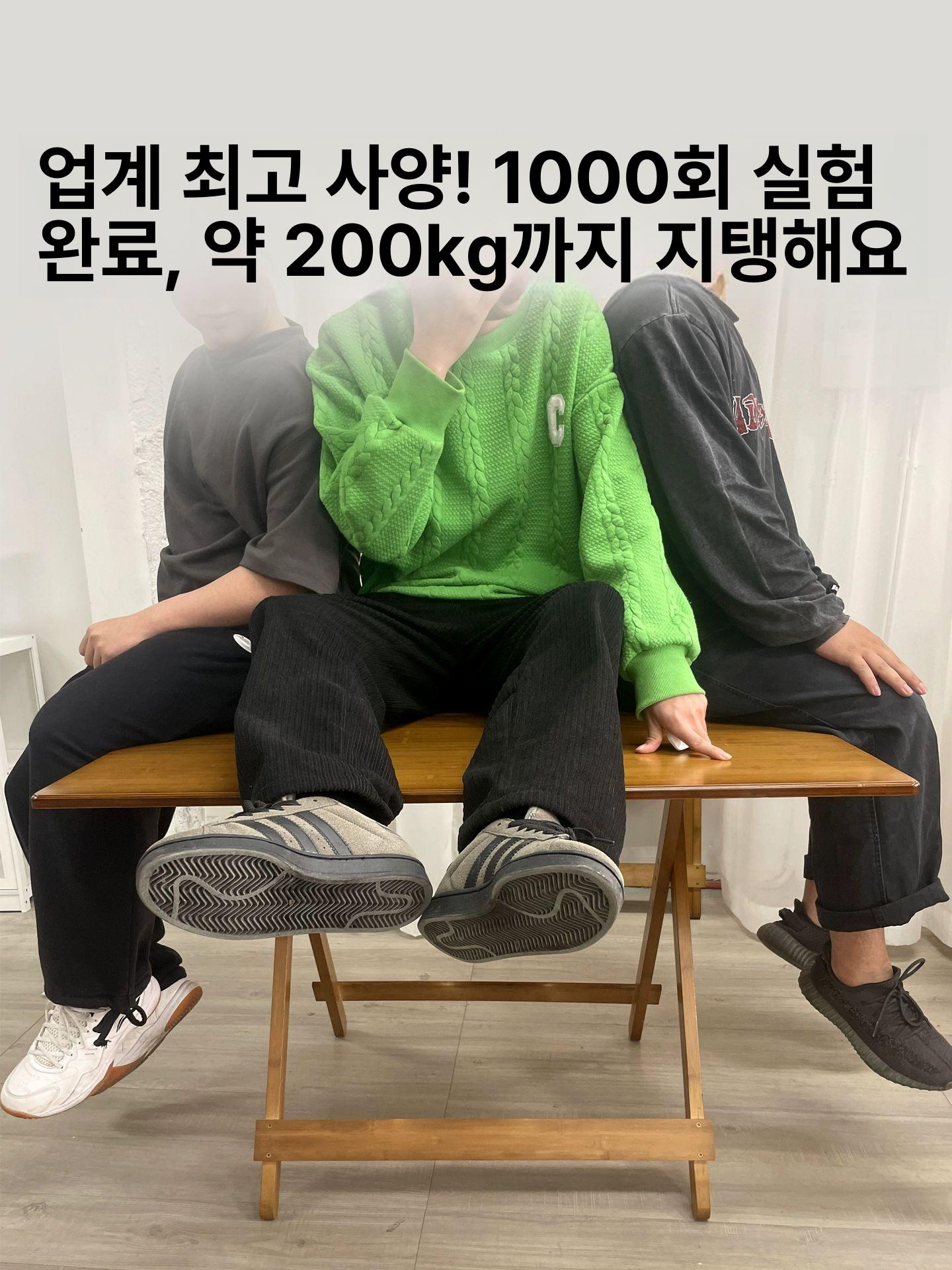 원목 접이식 식탁 공간활용 이동식 확장형 다이닝 책상 - 상세 이미지 3