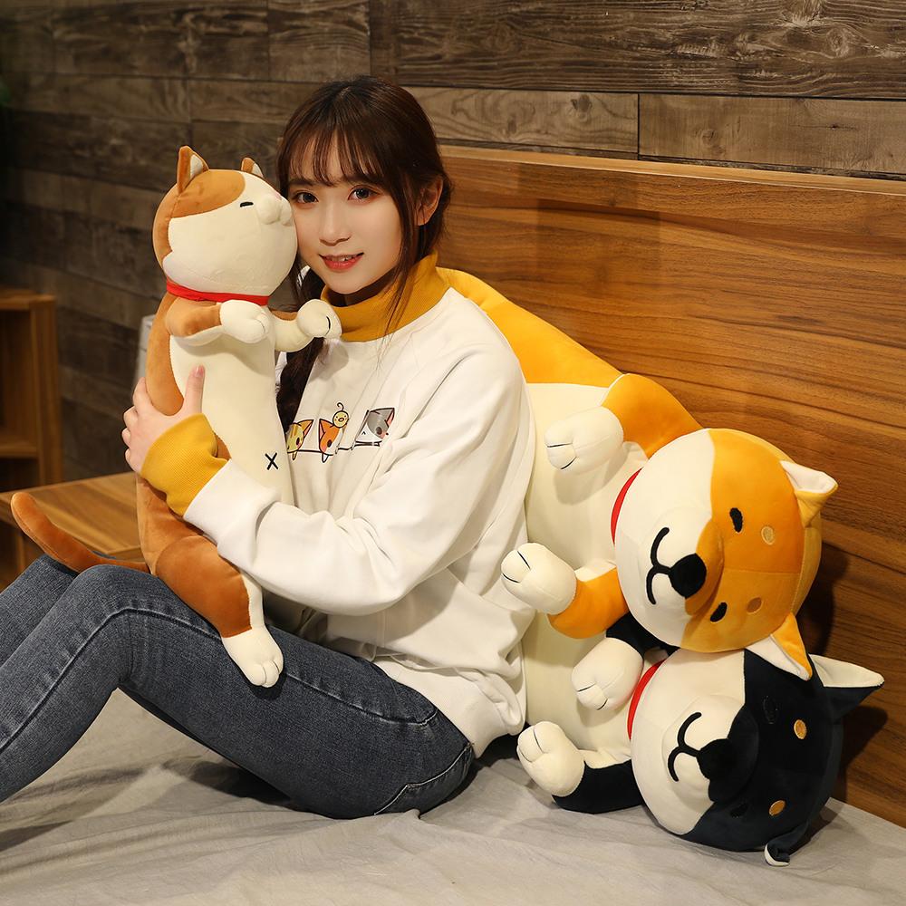 모찌 고양이 인형 시바견 강아지 바디필로우 대형 쿠션 - 상세 이미지 4