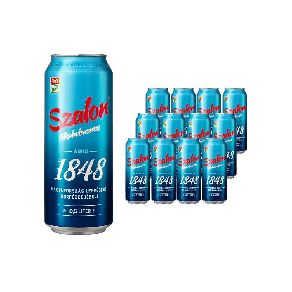 페치 살롱 1848 헝가리 논알콜 비알콜 맥주 (라거맛) 500ml, 12개 - 상품 이미지