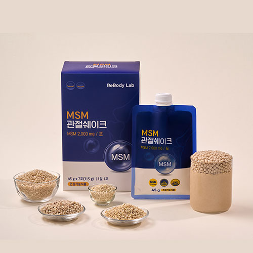 MSM 관절쉐이크 식이유황 단백질 관절영양제 분말 리바디랩 45g x 7포 - 상품 이미지