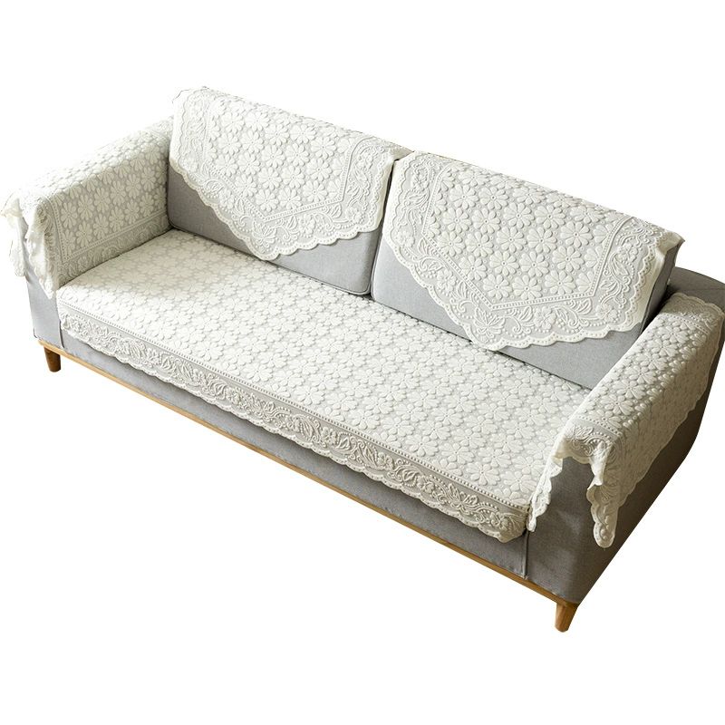 쇼파 팔걸이 덮개 커버 천 등받이 60x60 소파 스몰데이지베이지화이트 스퀘어 60x60cm - 상세 이미지 2