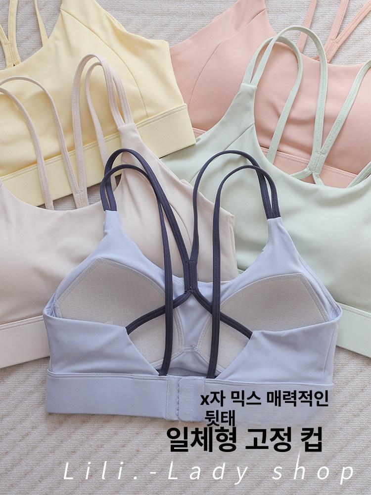 필라테스 나시 브라탑 민소매 요가 홈트 탱크탑 폴웨어 스포츠탑 26 - 상세 이미지 2