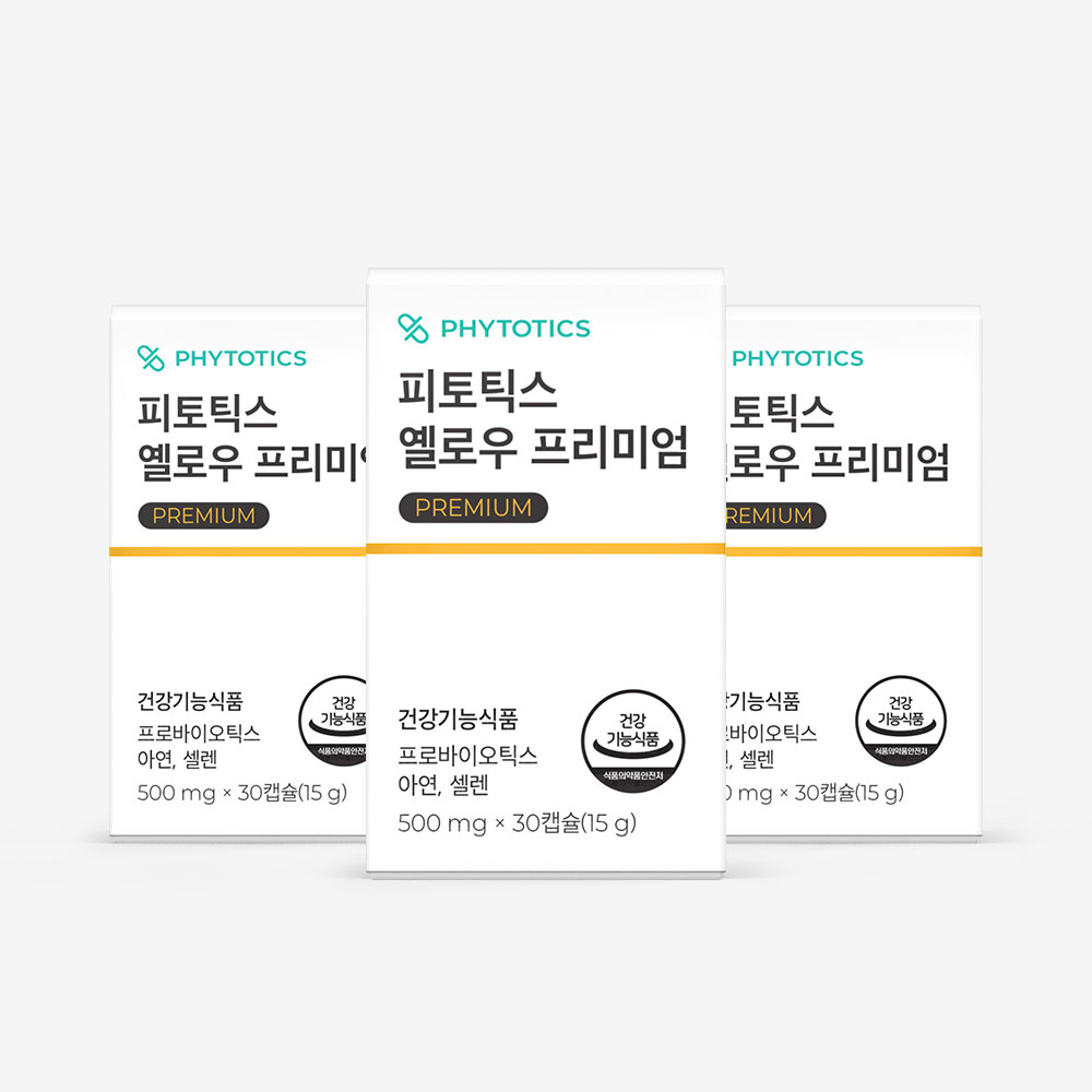 피토틱스 옐로우 프리미엄 여성 질 유래 유산균 30캡슐, 3개 제품 이미지