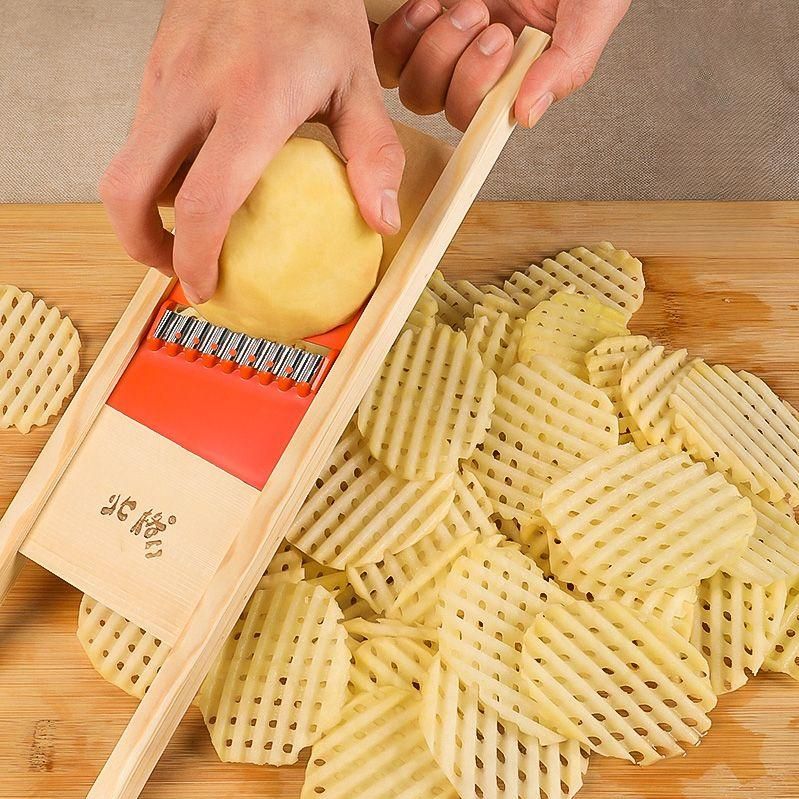 감자 채칼 벌집 슬라이서 물결 꽃 칼 모양 - 상품 이미지
