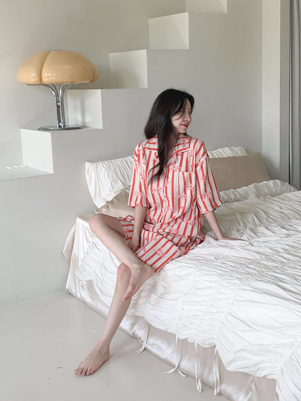 디즈니 파티미니반팔잠옷세트 여자 반바지 여름 파자마 홈웨어 선물 커플 이미지 8
