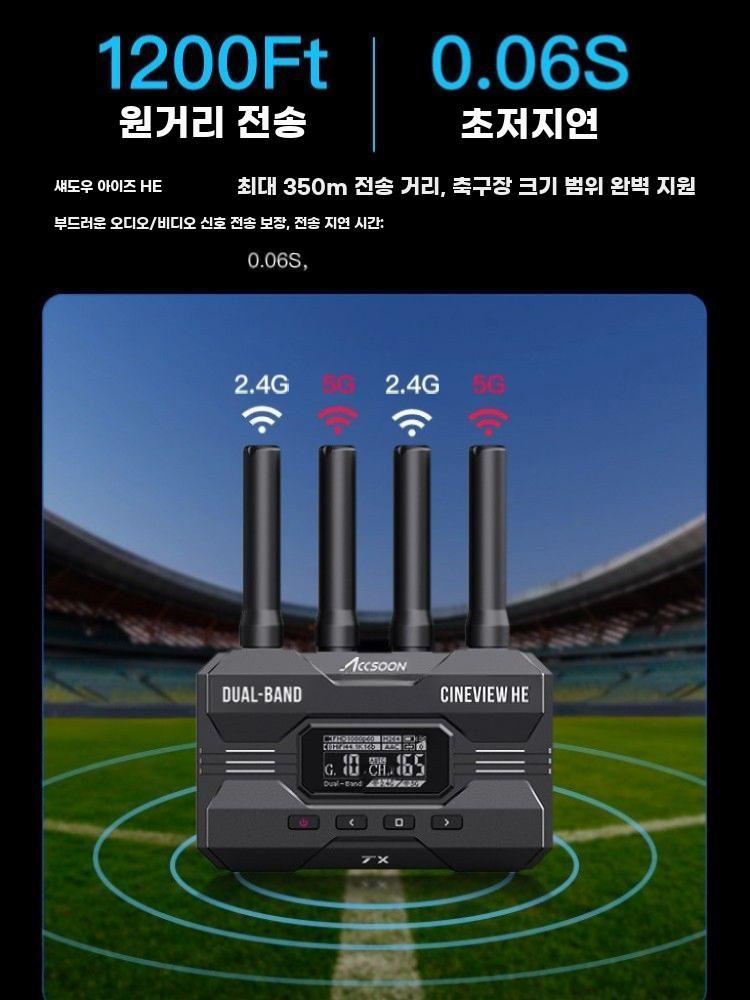 HDMI 무선 영상 송신기 수신기 세트 4K 촬영 단일 송신기 - 상세 이미지 4