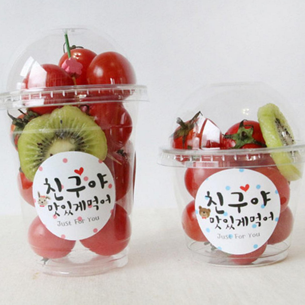 돔형 머핀 컵 소5개 포장 투명 일회용 - 상품 이미지