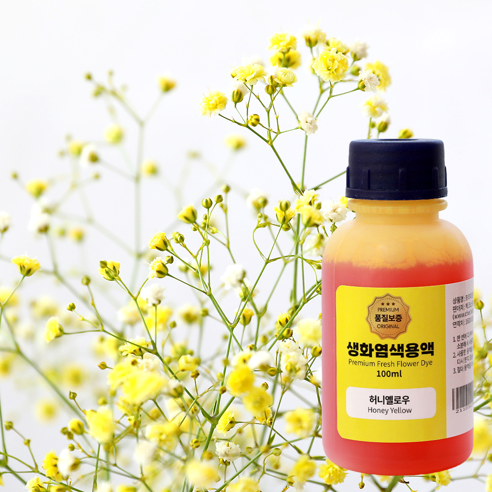 생화염색 안개꽃염색 압화만들기 꽃 물올림 카네이션 드라이플라워 100ml - 상품 이미지