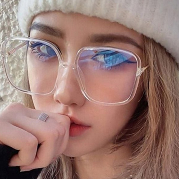 안경 컴퓨터 데일리 안경테 남녀공용 차단 빅사이즈 사각 오버사이즈 - 상품 이미지