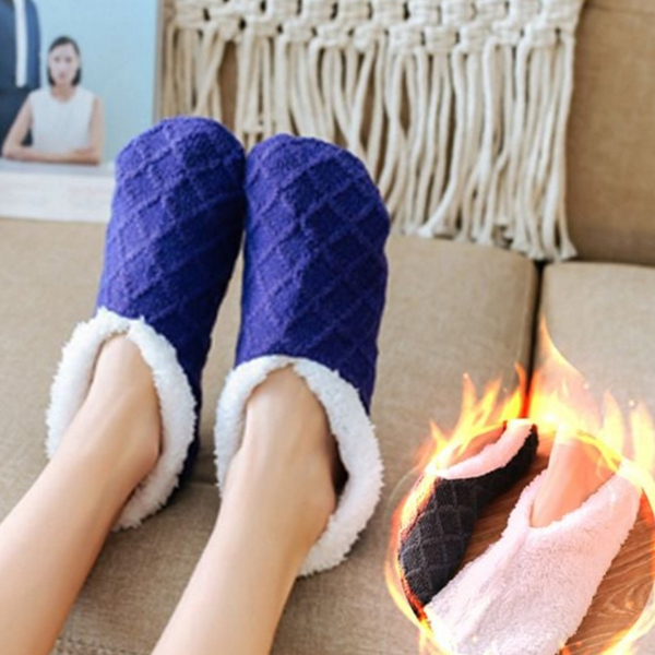 극세사 포근한 수면 양말 따뜻한 덧신 여성 겨울 - 상품 이미지
