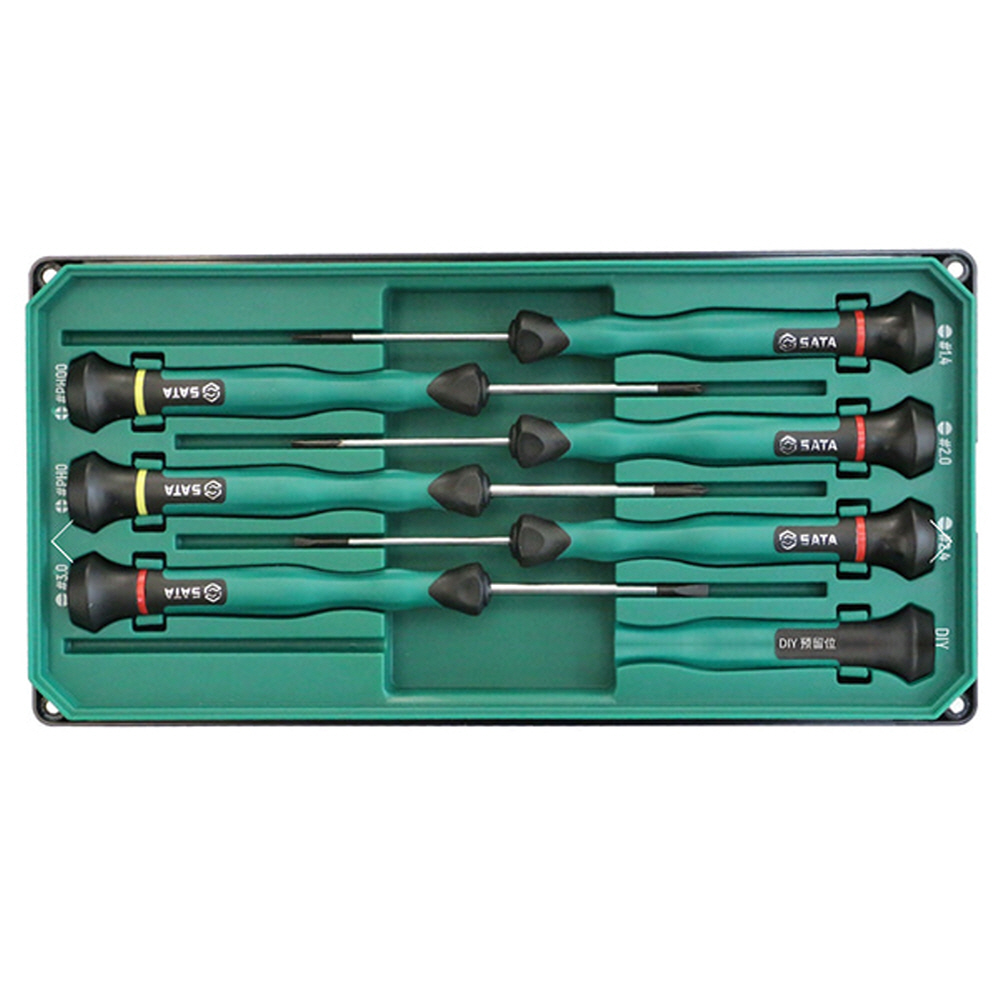 사타 SATA 정밀 일자 십자 드라이버 세트 6PCS 09312 시계 도라이바 - 상세 이미지 3