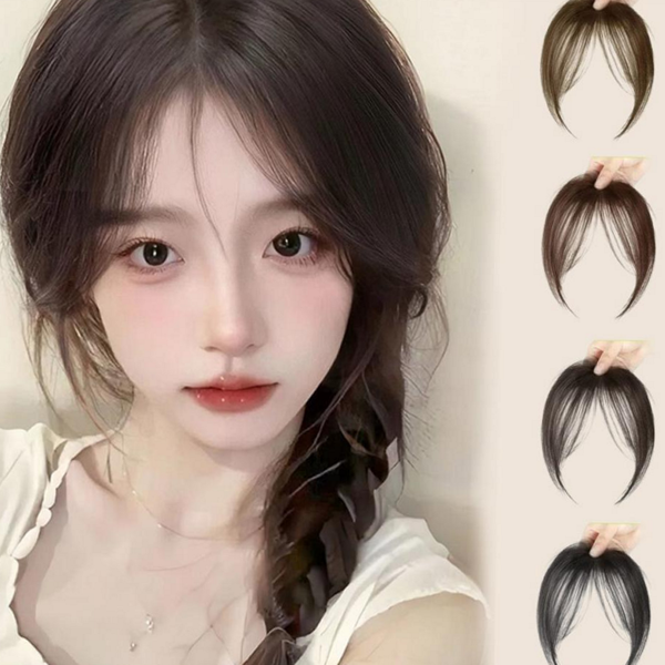 부분 고데기 시스루 자연 가발 여성 앞머리 헤어 데일리 - 상품 이미지