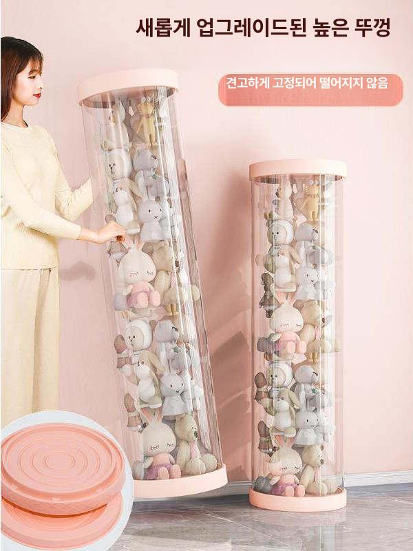 봉제인형 보관통 투명 인형 장난감 정리함 보관함 정리 지퍼 - 상세 이미지 3